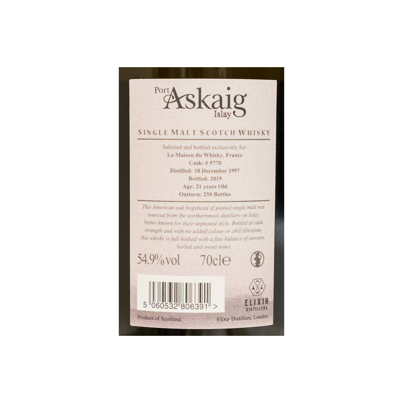 Elixir Distillers 1997 21 Years Single Malt Whisky 2