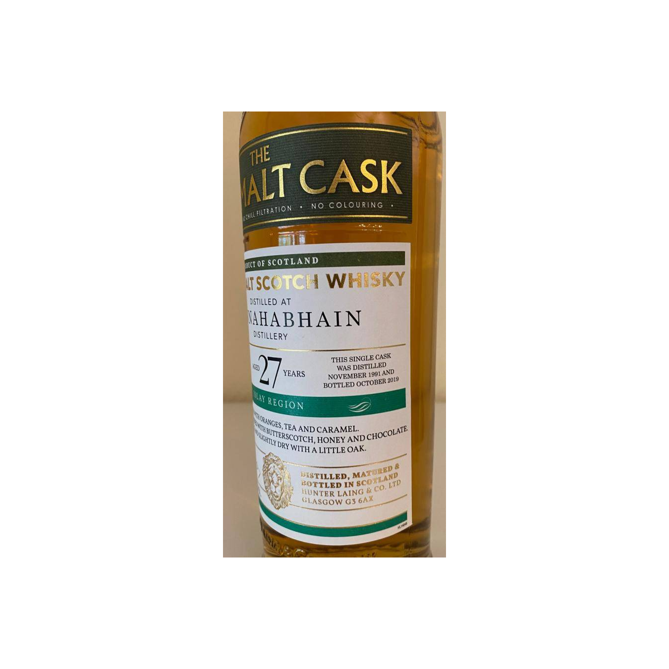 Bunnahabhain Old Malt Cask 1991 27 Years Single Malt Whisky 3