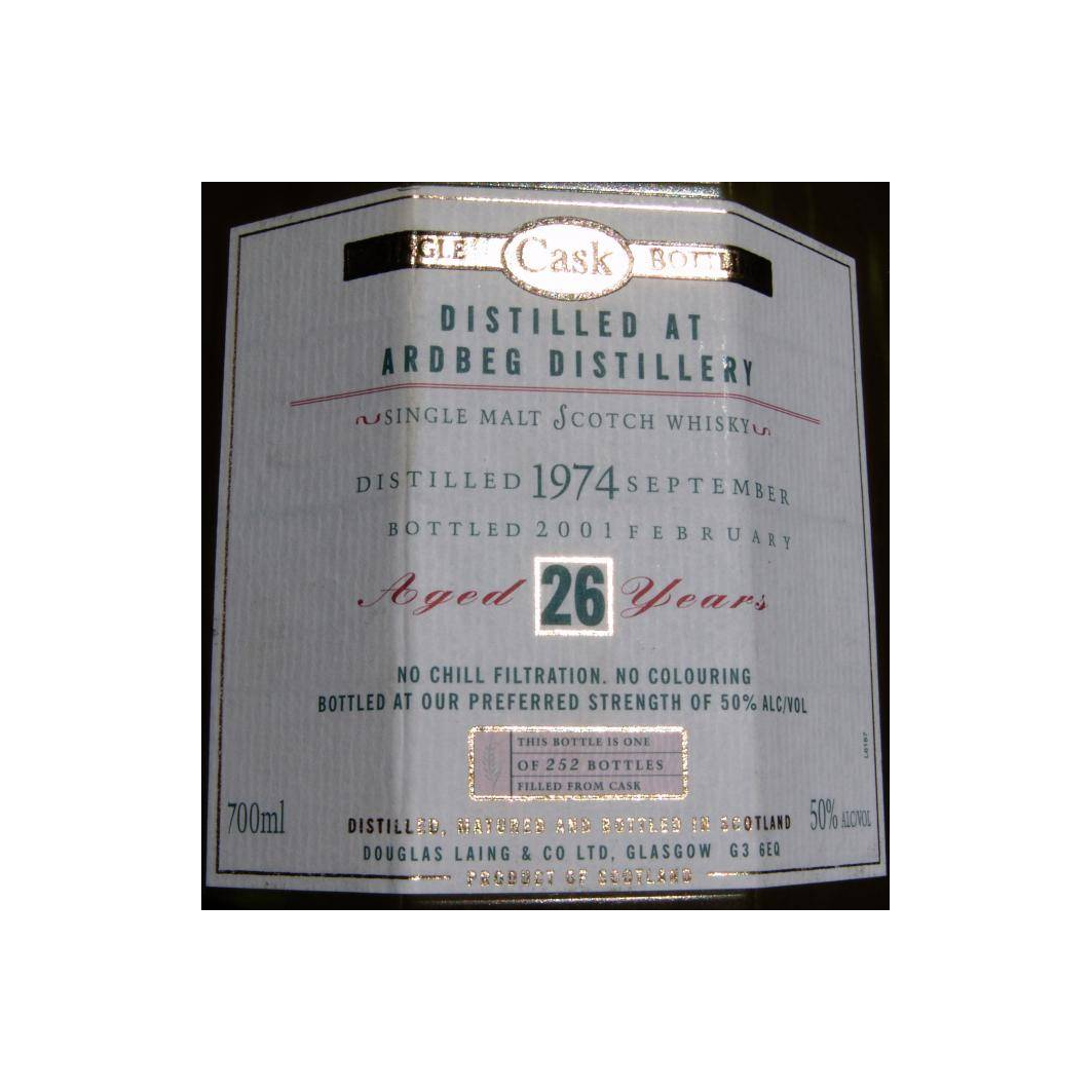 Ardbeg Old Malt Cask 1974 26 Years Single Malt Whisky 2