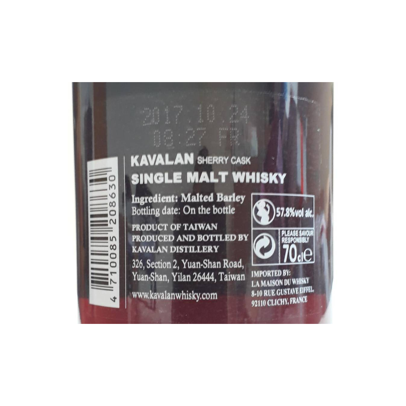 Kavalan Sherry Cask 2008 8 Years Single Malt Whisky 2