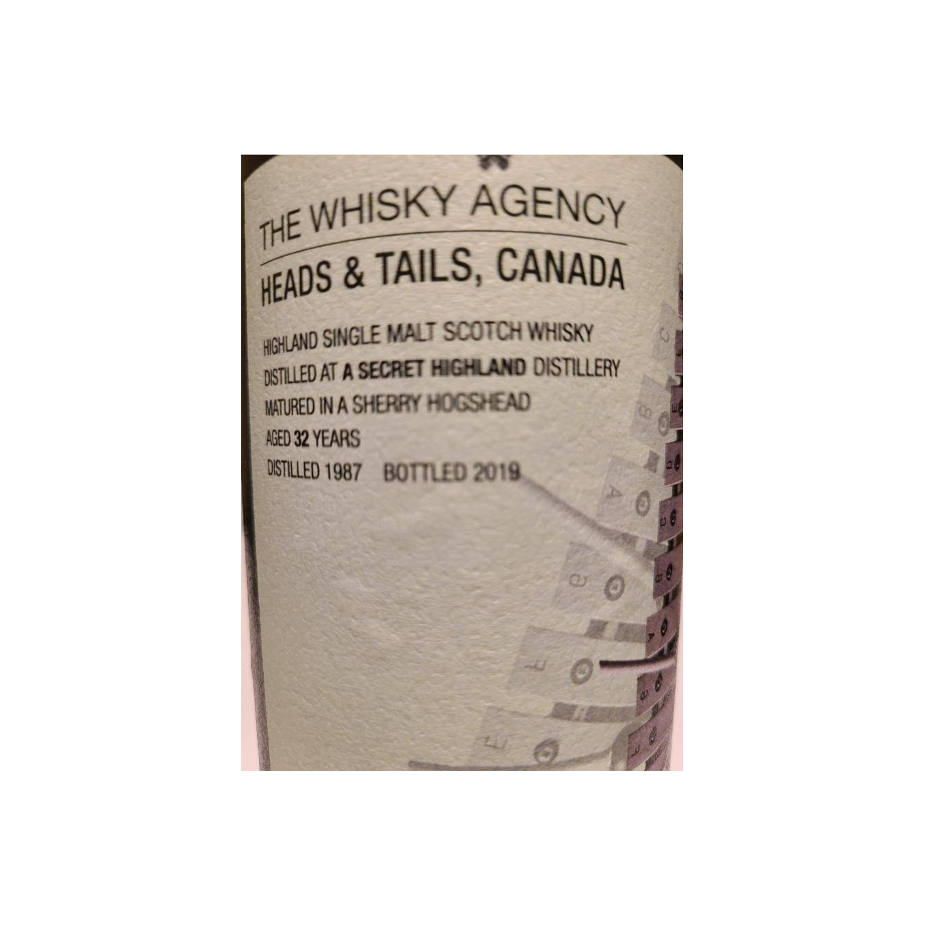 The Whisky Agency 1987 32 Years Single Malt Whisky 2