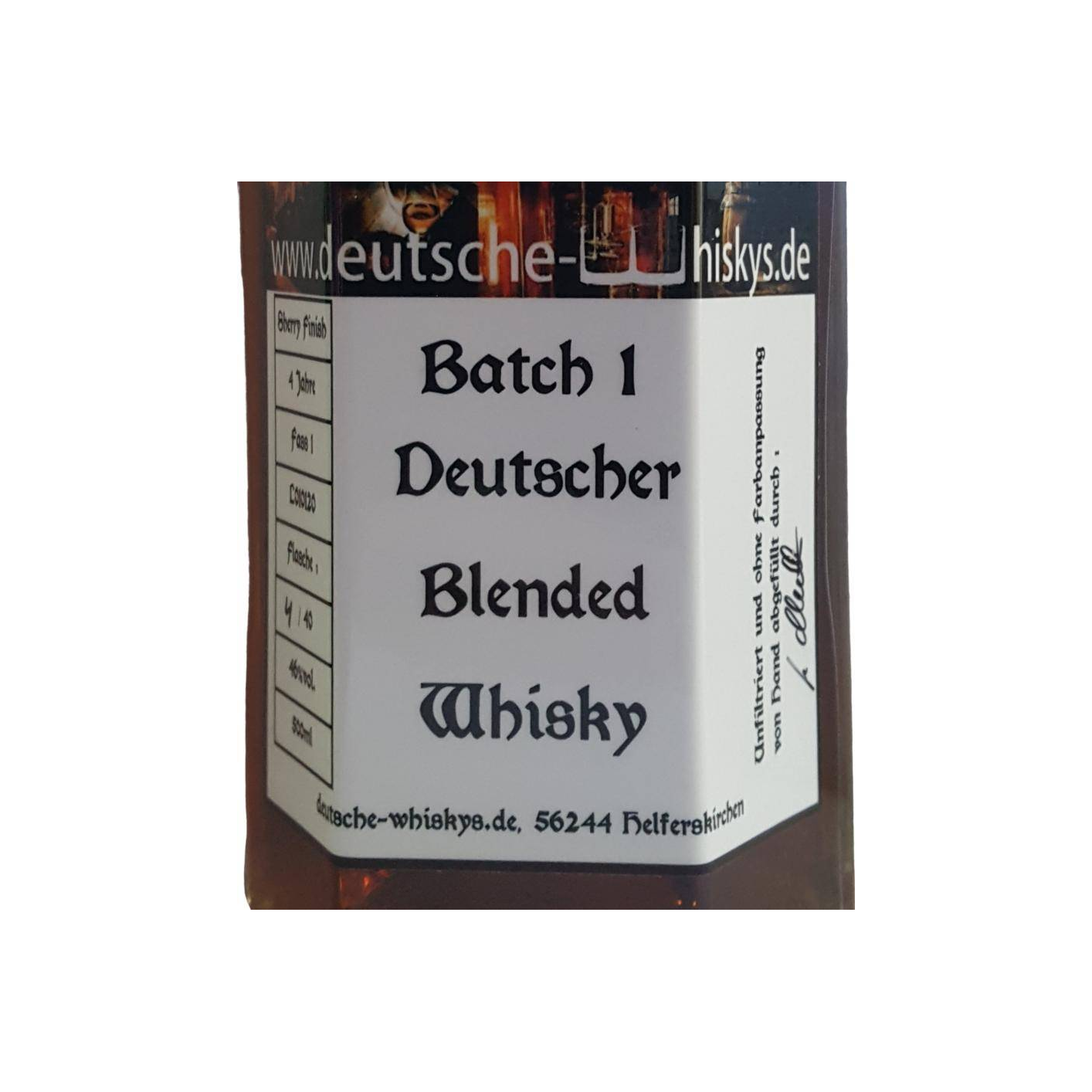 Deutscher Blended Whisky Batch 1 2