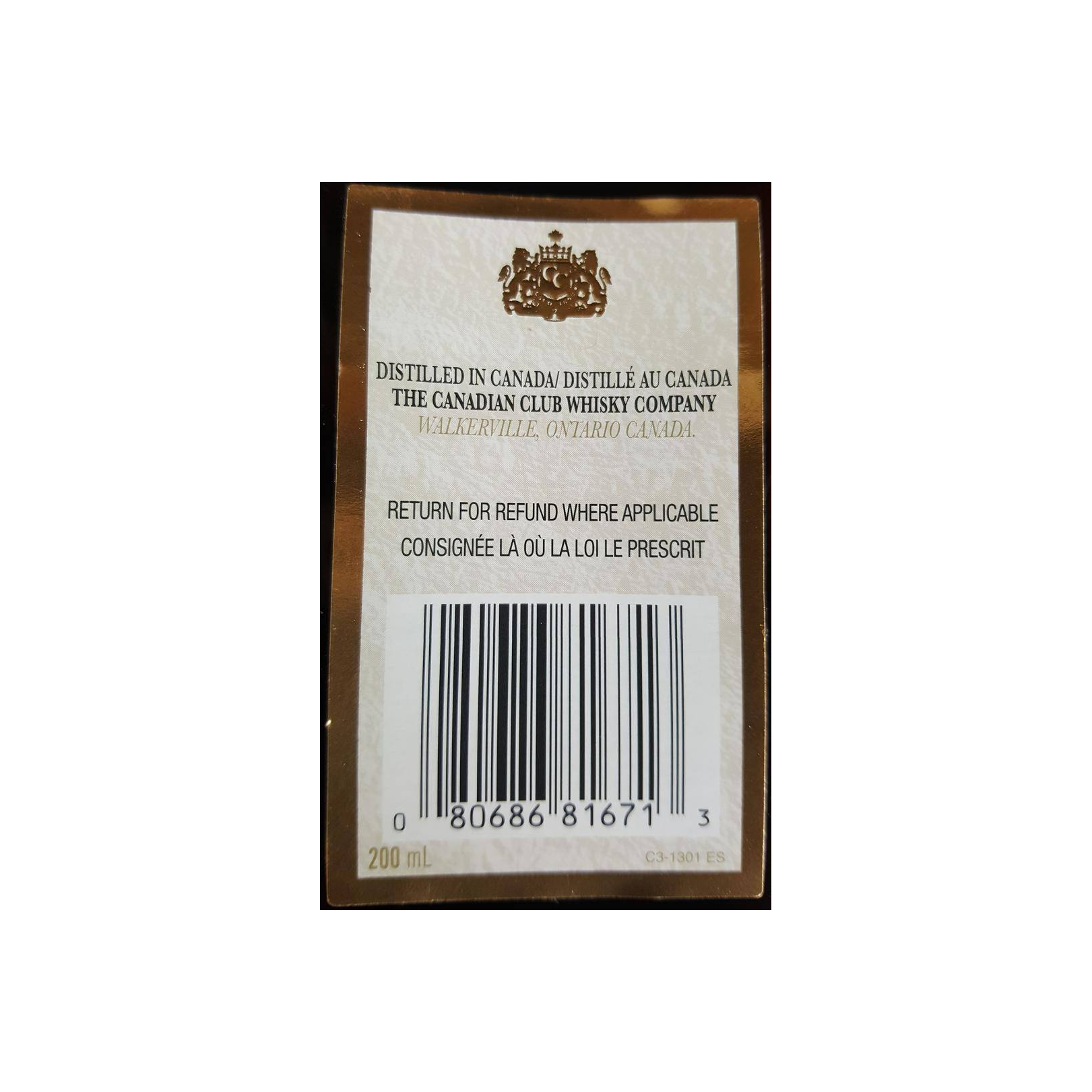 Canadian Club Blended Grain Whisky 2