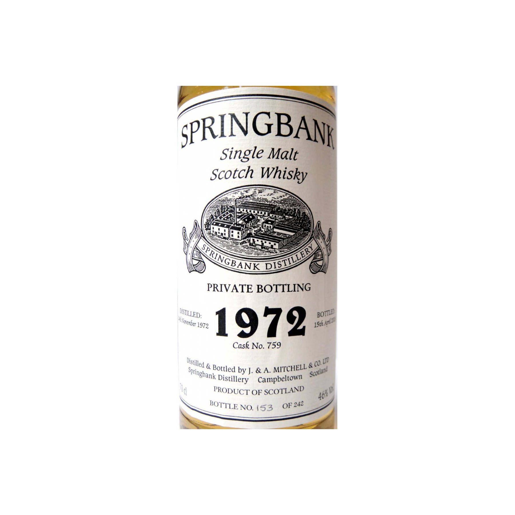Springbank Private Bottling 1972 30 Years Single Malt Whisky 3