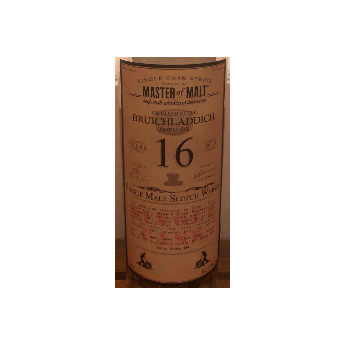 Bruichladdich Single Cask 2002 16 Years Single Malt Whisky 2