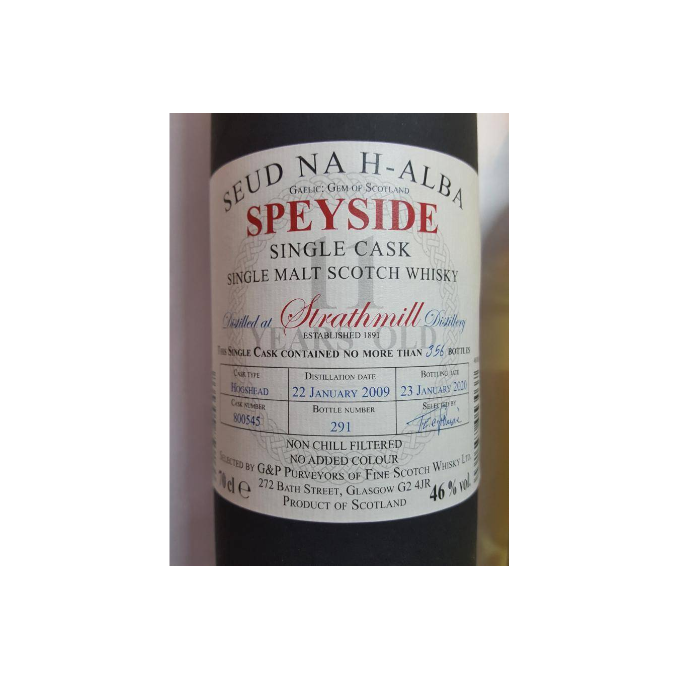 Strathmill 2009 11 Years Single Malt Whisky