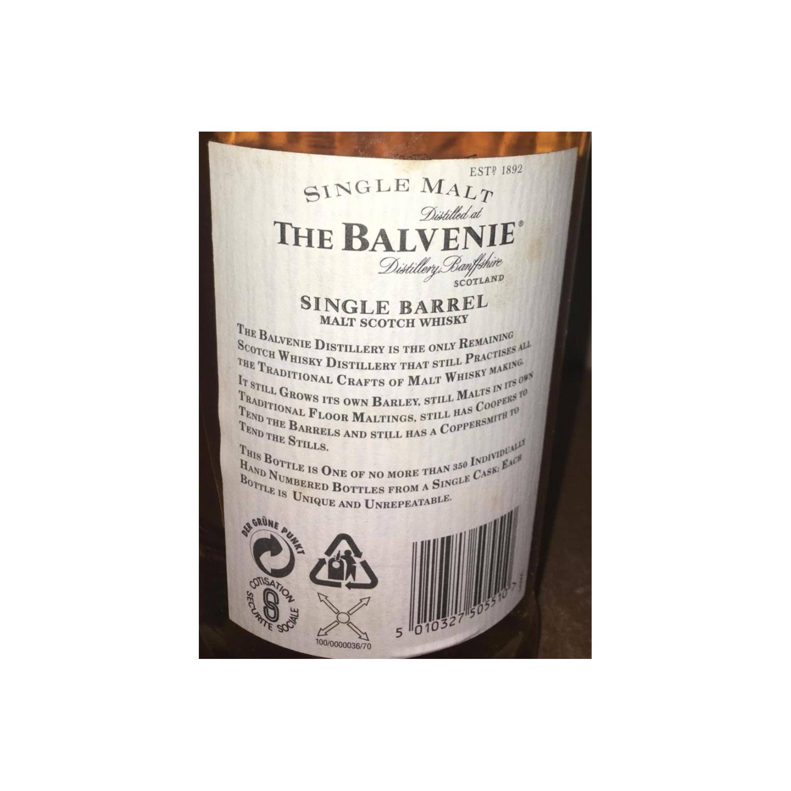 The Balvenie Single Cask 1979 15 Years Single Malt Whisky 3