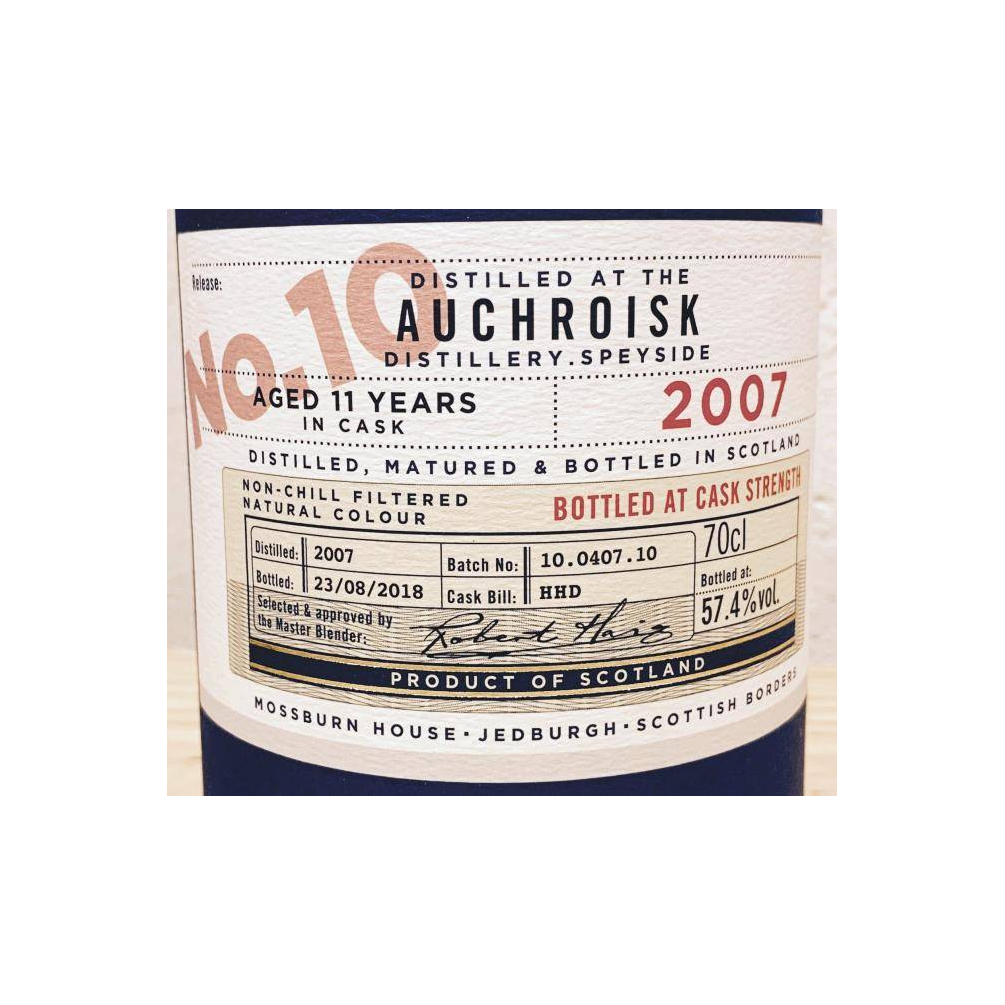 Auchroisk 2007 11 Years Single Malt Whisky 2