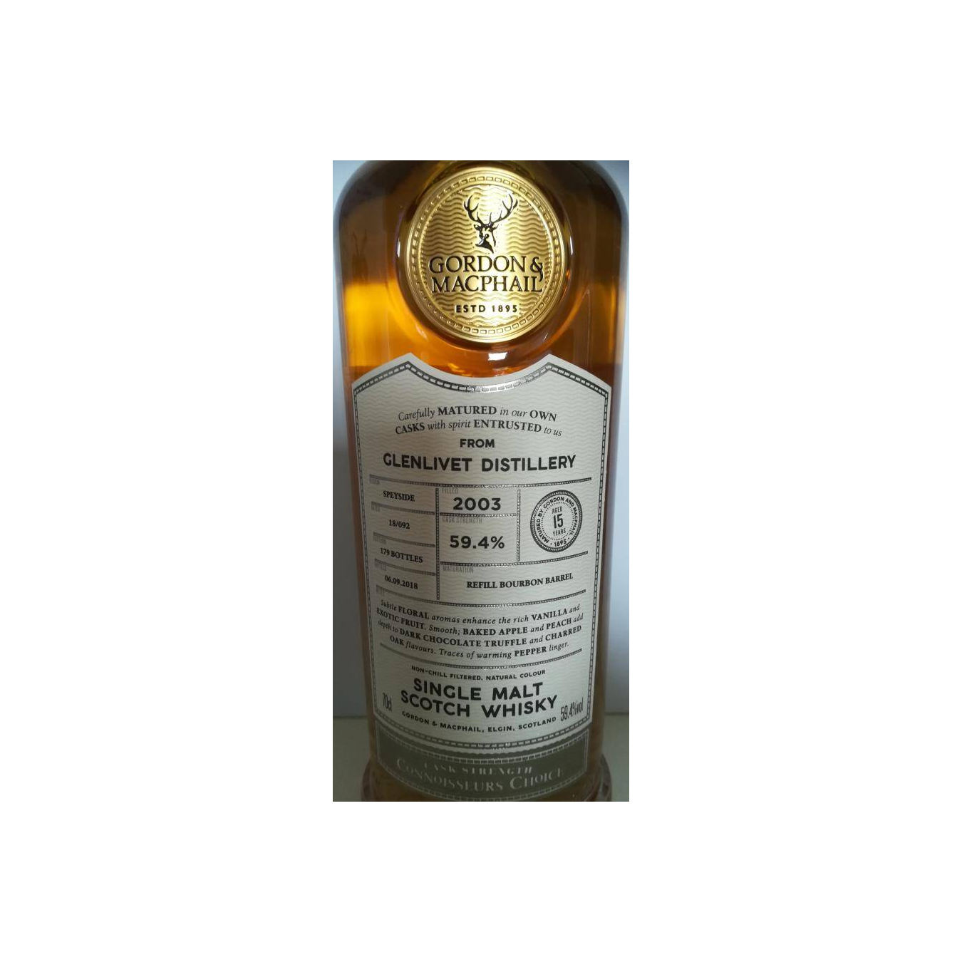 The Glenlivet Connoisseurs Choice - Cask Strength 2003 15 Years Single Malt Whisky 2