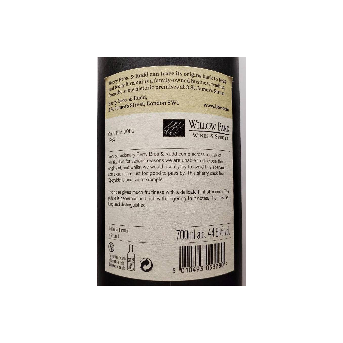 Berry Bros. & Rudd 1987 31 Years Single Malt Whisky 3