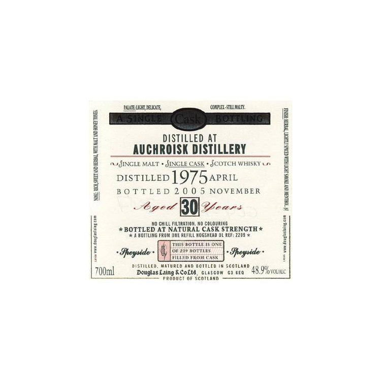 Auchroisk Old Malt Cask 1975 30 Years Single Malt Whisky 2