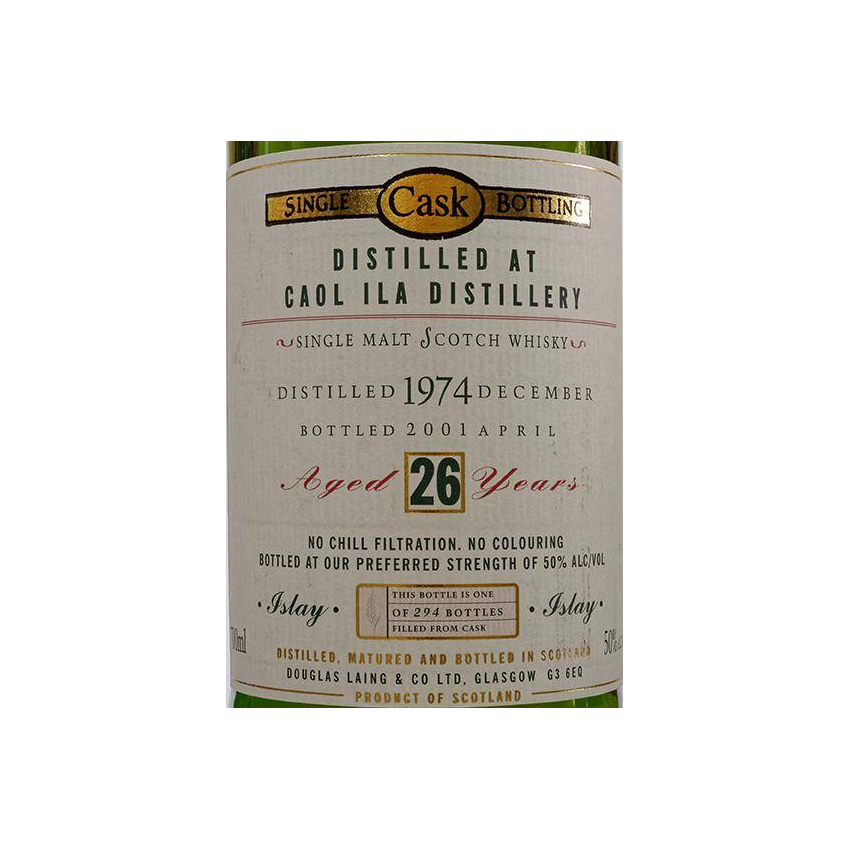 Caol Ila Old Malt Cask 1974 26 Years Single Malt Whisky 2