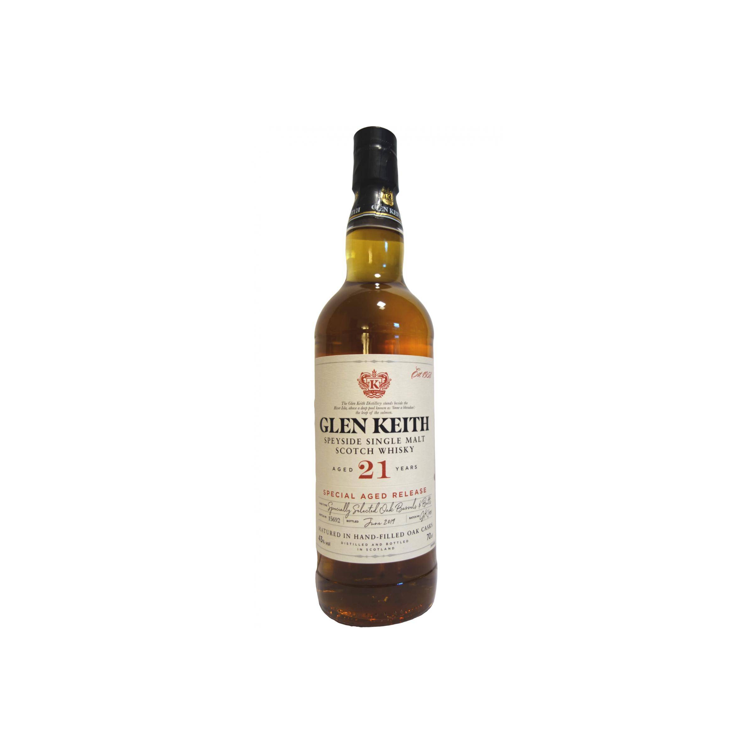Glen Keith 21 Years Single Malt Whisky