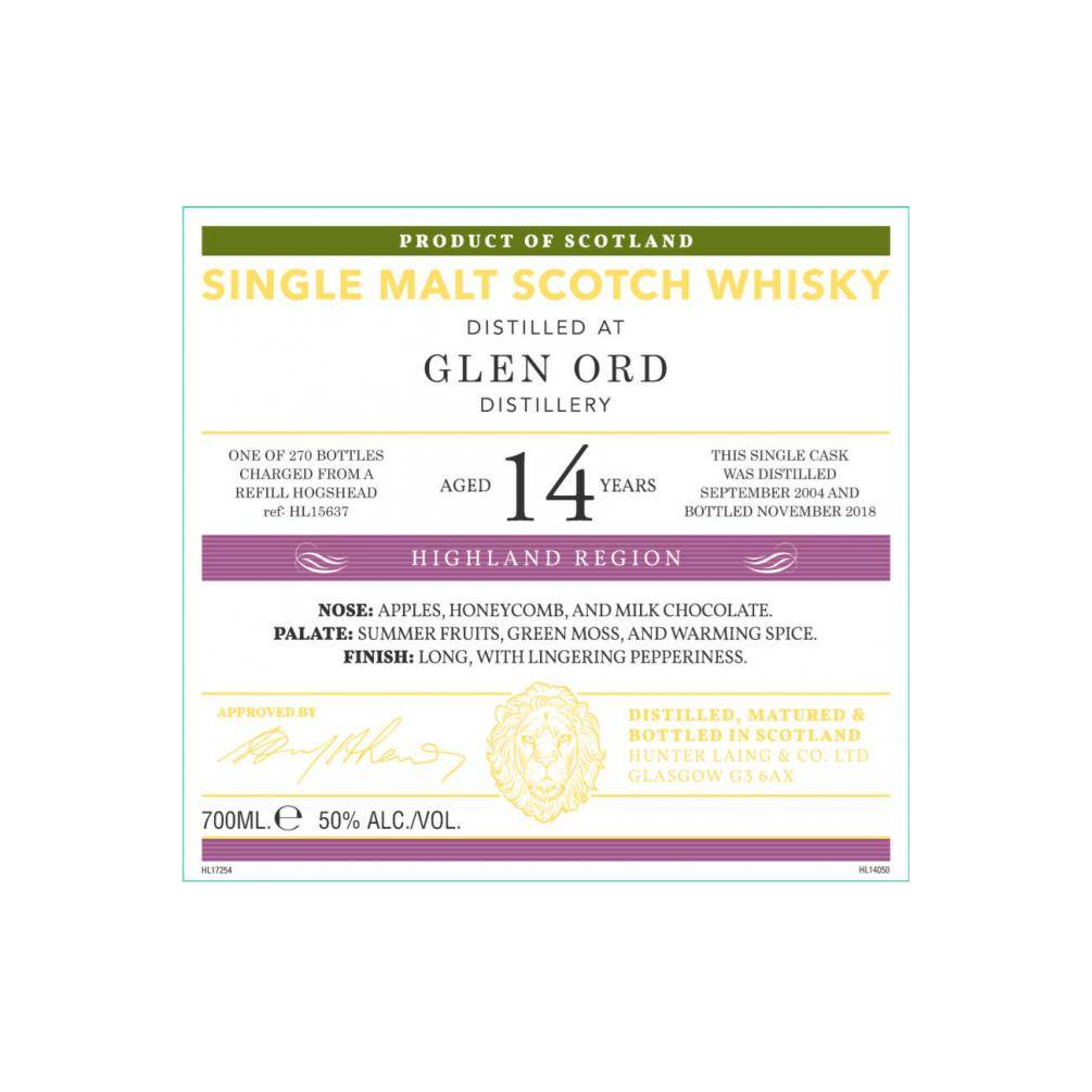 Glen Ord Old Malt Cask 2004 14 Years Single Malt Whisky 2