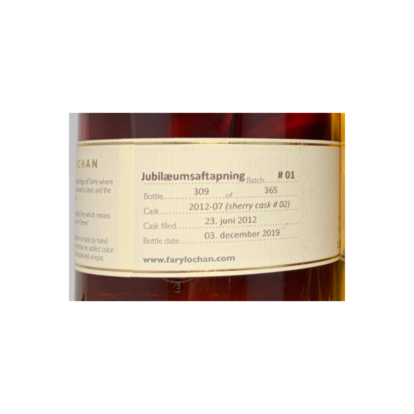 Fary Lochan 2012 7 Years Single Malt Whisky 2