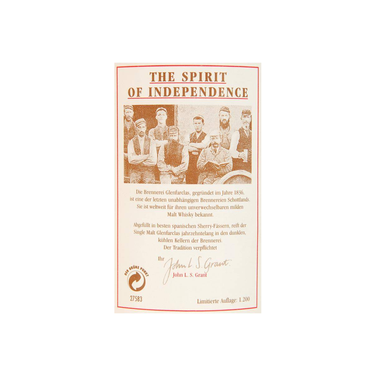 Glenfarclas 1976 20 Years Single Malt Whisky 3