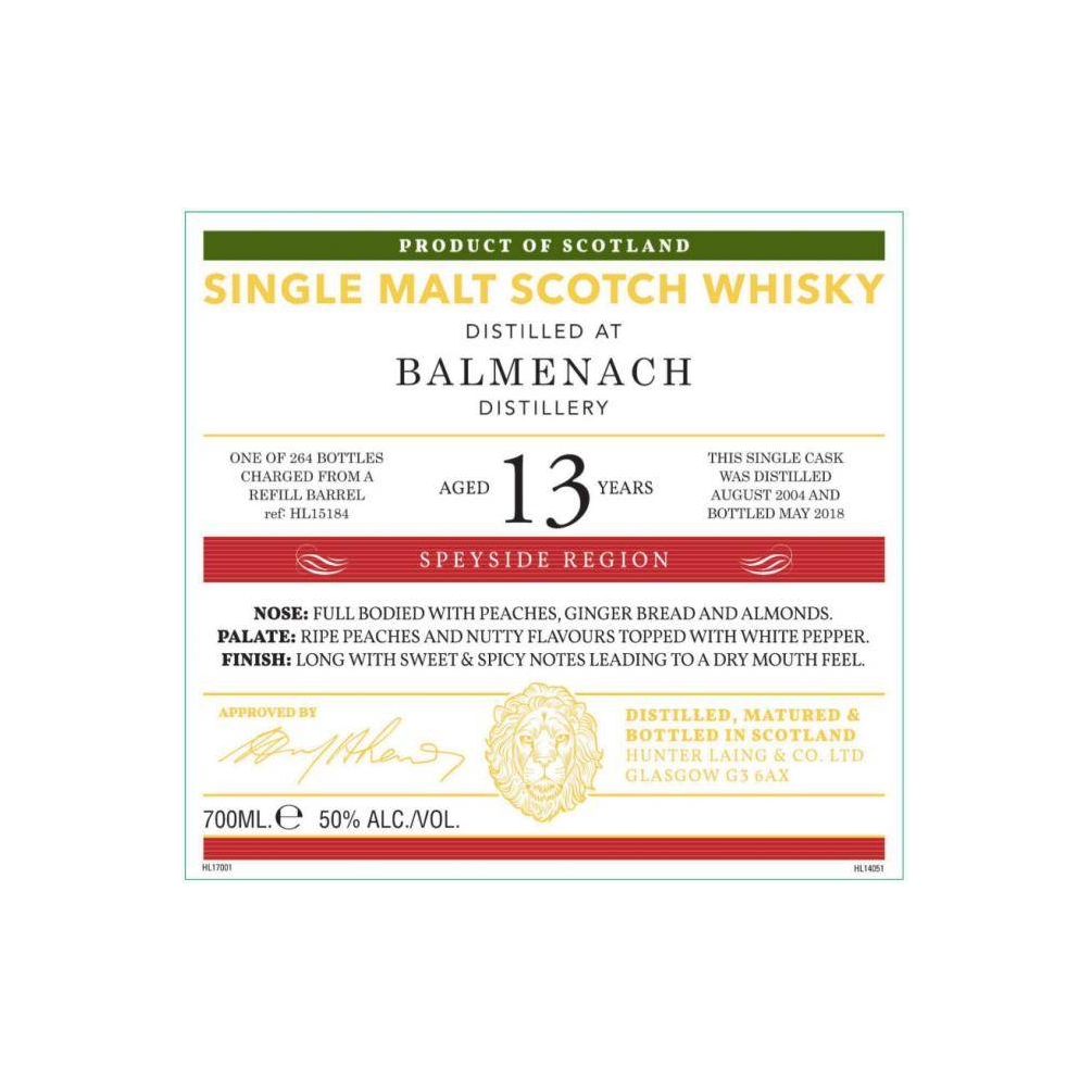Balmenach Old Malt Cask 2004 13 Years Single Malt Whisky 3