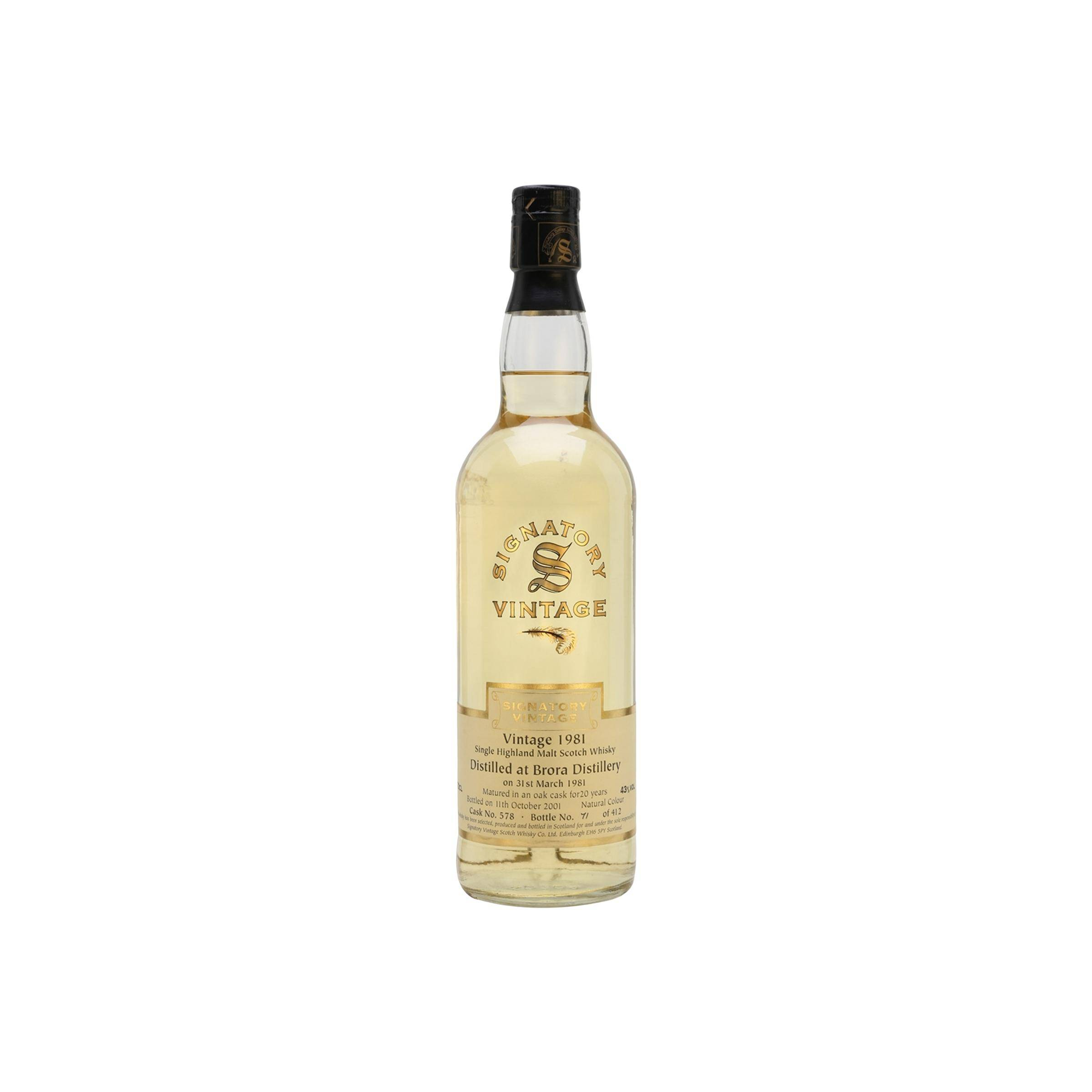 Brora Vintage Collection 1981 20 Years Single Malt Whisky