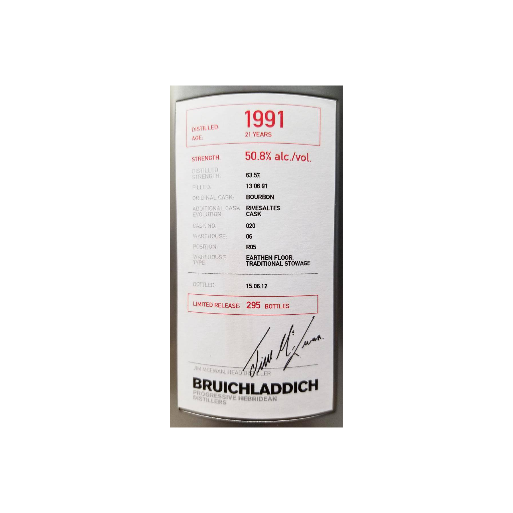 Bruichladdich 1991 21 Years Single Malt Whisky 3