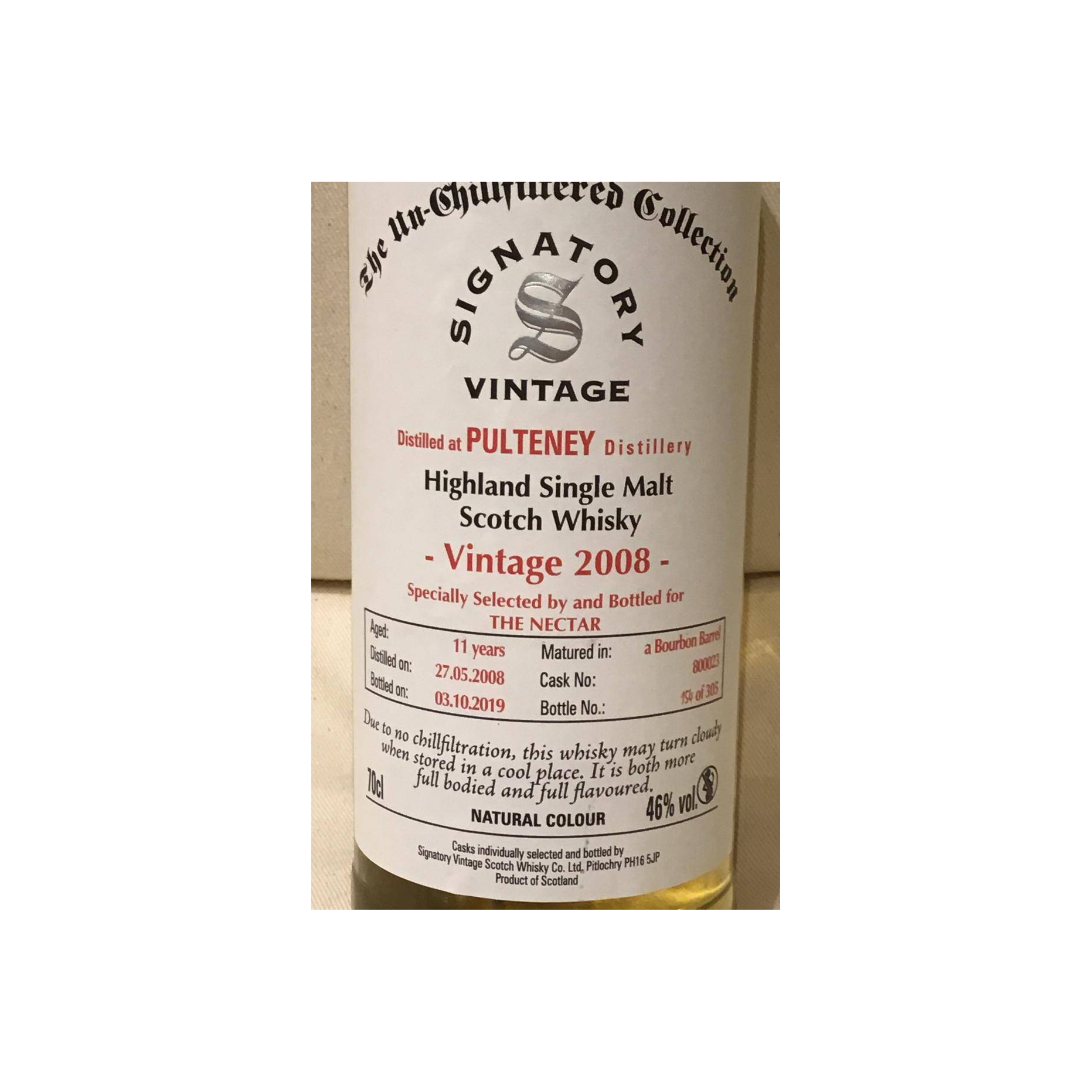 Old Pulteney The Un-Chillfiltered Collection 2008 11 Years Single Malt Whisky 2