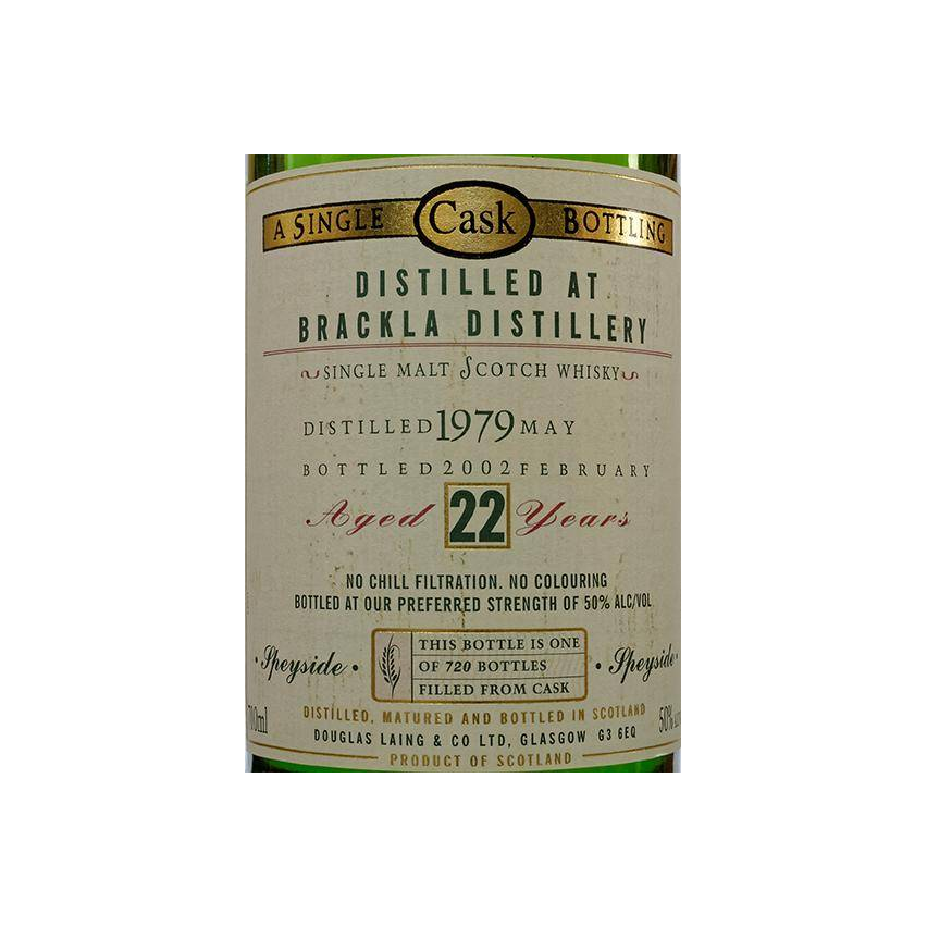 Royal Brackla Old Malt Cask 1979 22 Years Single Malt Whisky 2