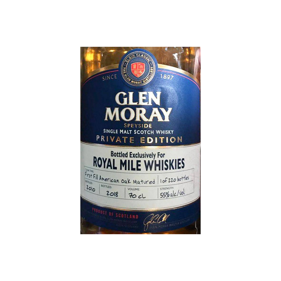 Glen Moray 2010 8 Years Single Malt Whisky 2