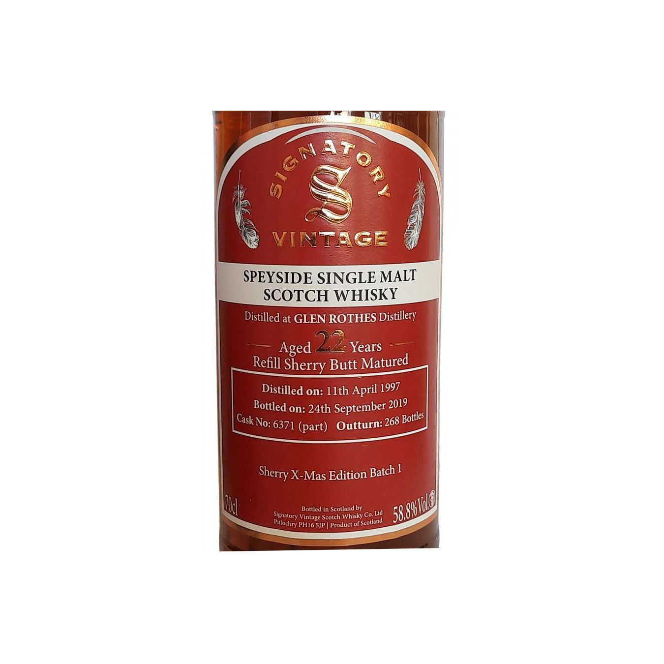 The Glenrothes 1997 22 Years Single Malt Whisky 3