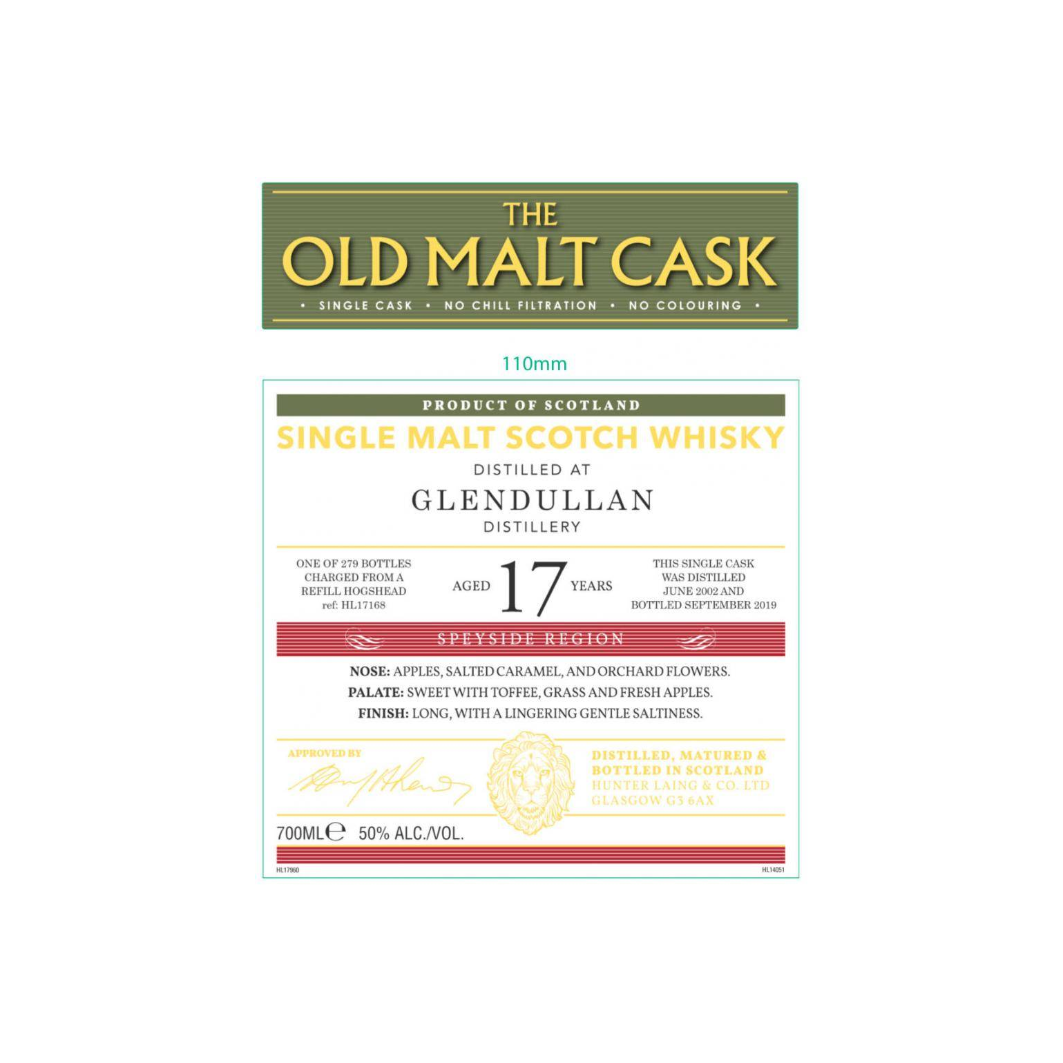 Glendullan Old Malt Cask 2002 17 Years Single Malt Whisky 3