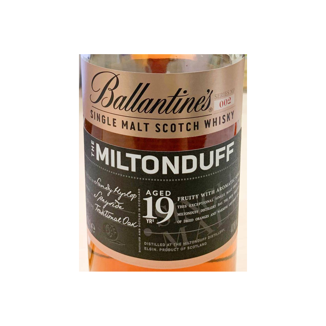 Miltonduff 19 Years Single Malt Whisky