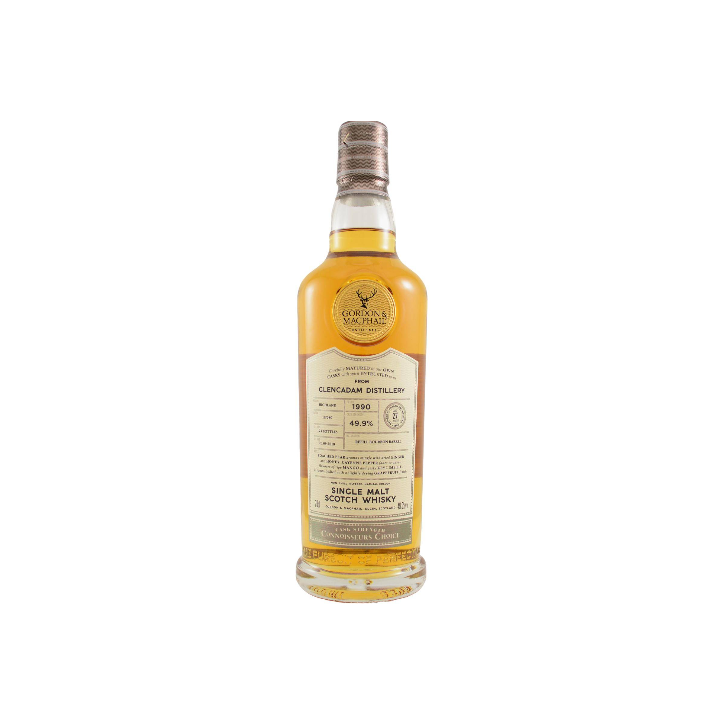 Glencadam Connoisseurs Choice - Cask Strength 1990 27 Years Single Malt Whisky