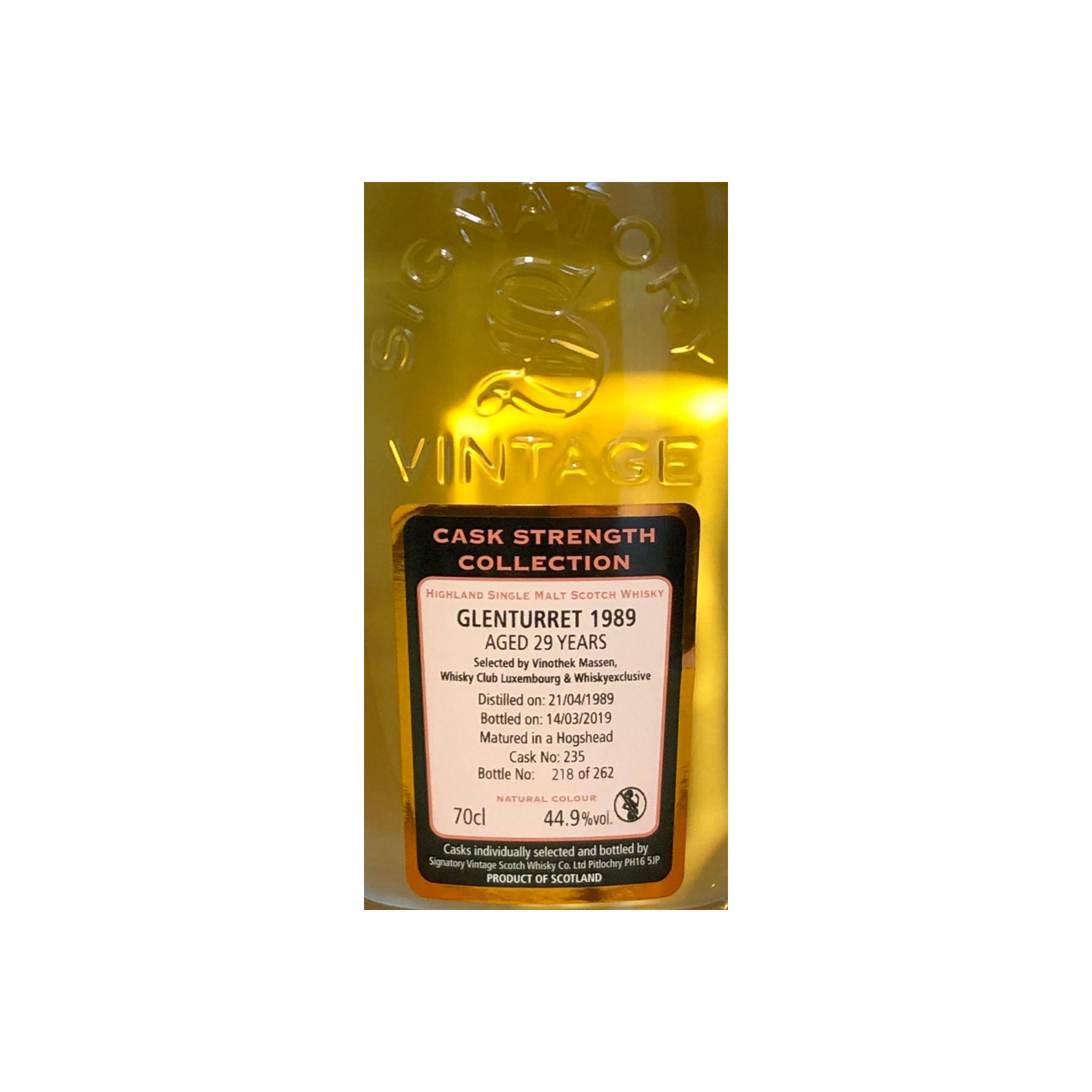 The Glenturret Cask Strength Collection 1989 29 Years Single Malt Whisky 2