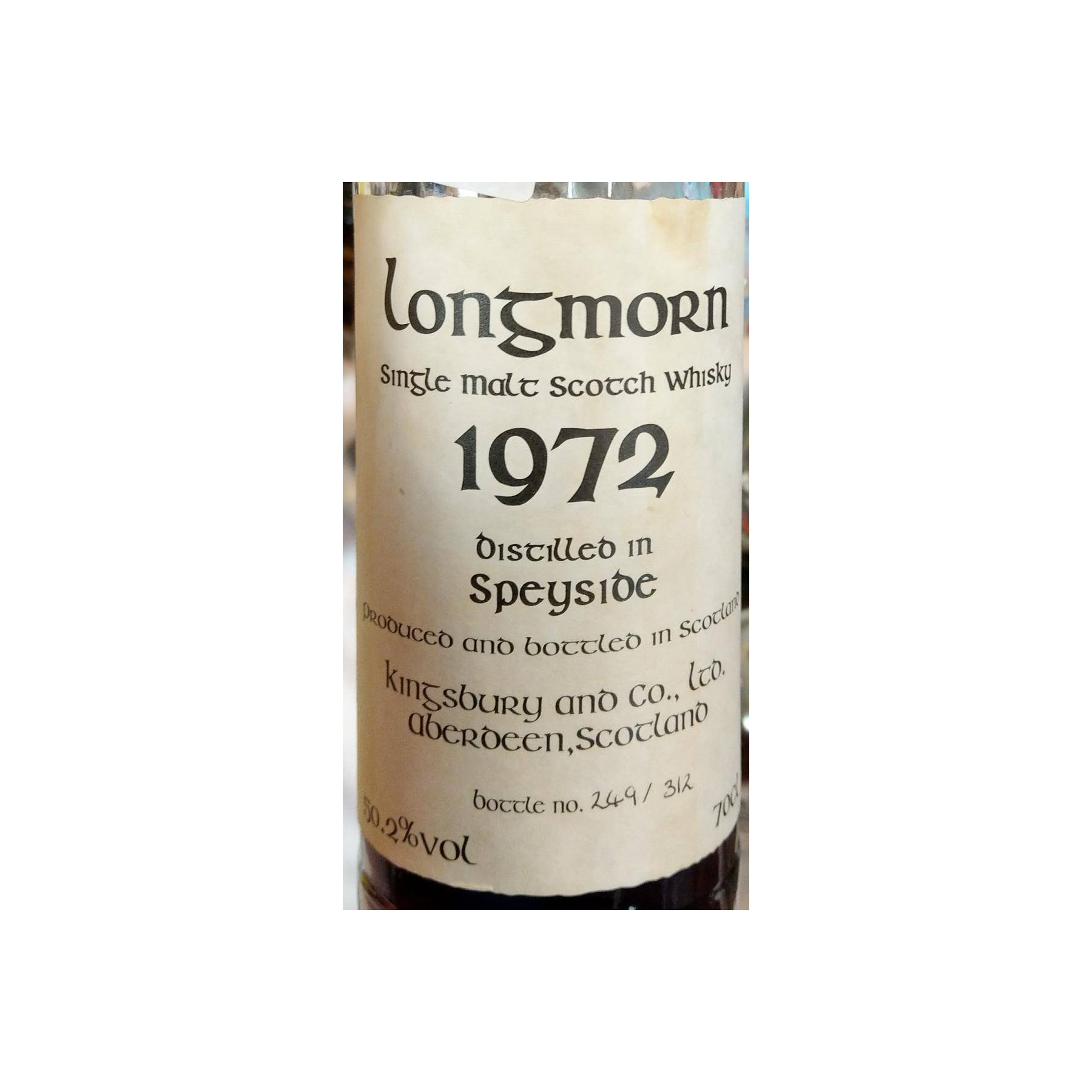 Longmorn 1972 30 Years Single Malt Whisky 3