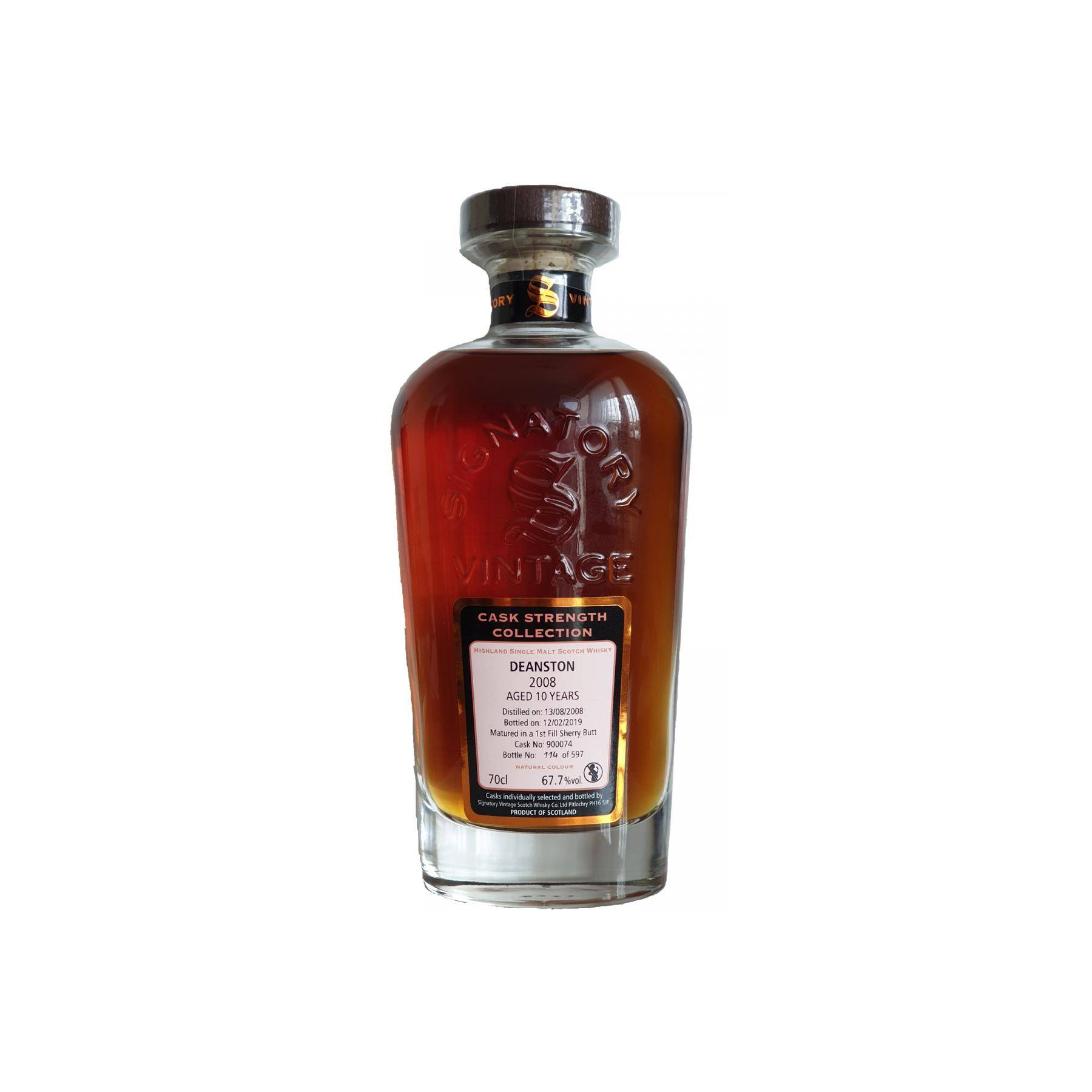 Deanston Cask Strength Collection 2008 10 Years Single Malt Whisky