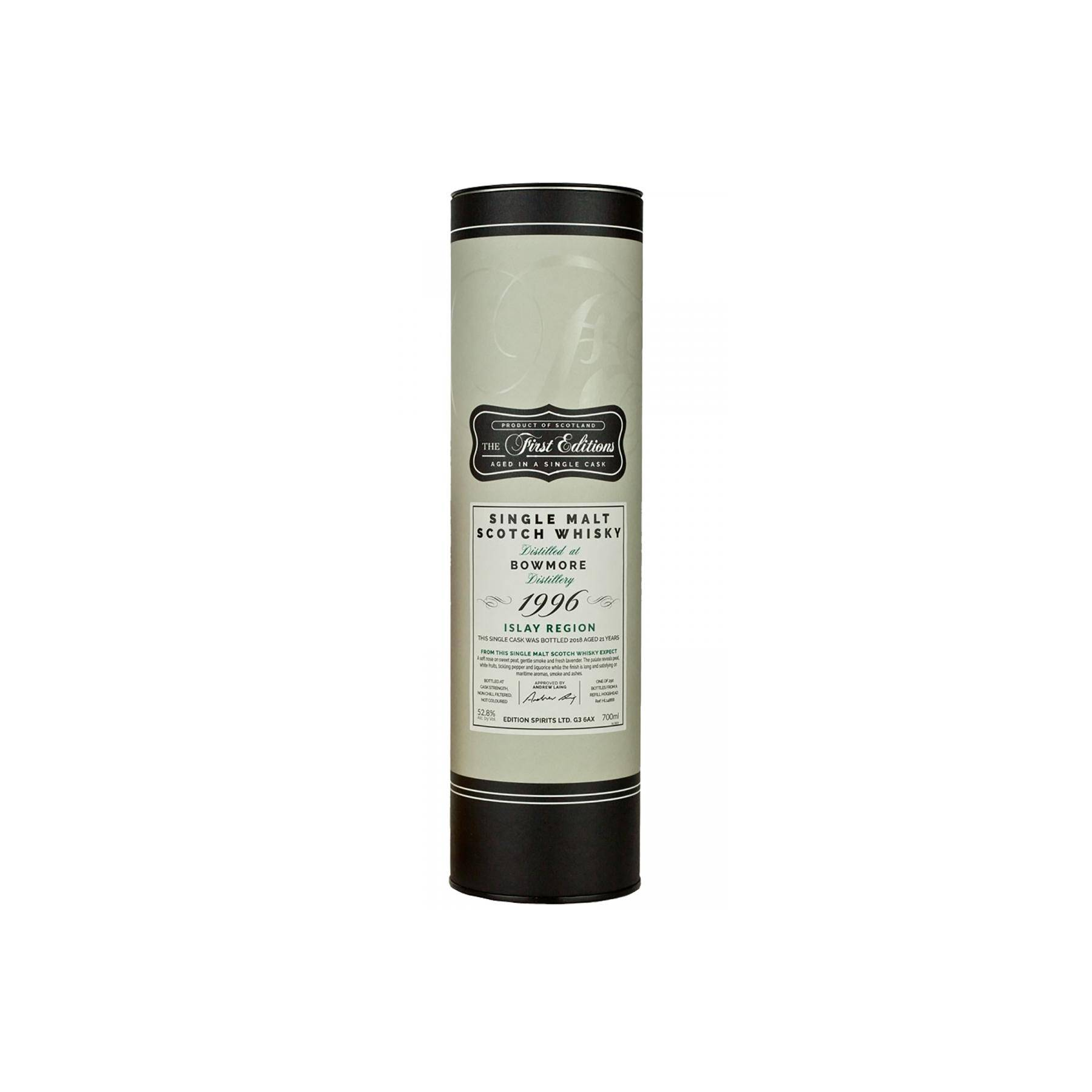 Bowmore The First Editions 1996 21 Years Single Malt Whisky 2