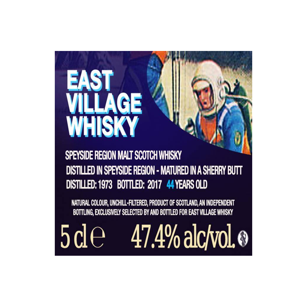 East Village Whisky Company Miniature 1973 44 Years Single Malt Whisky 3