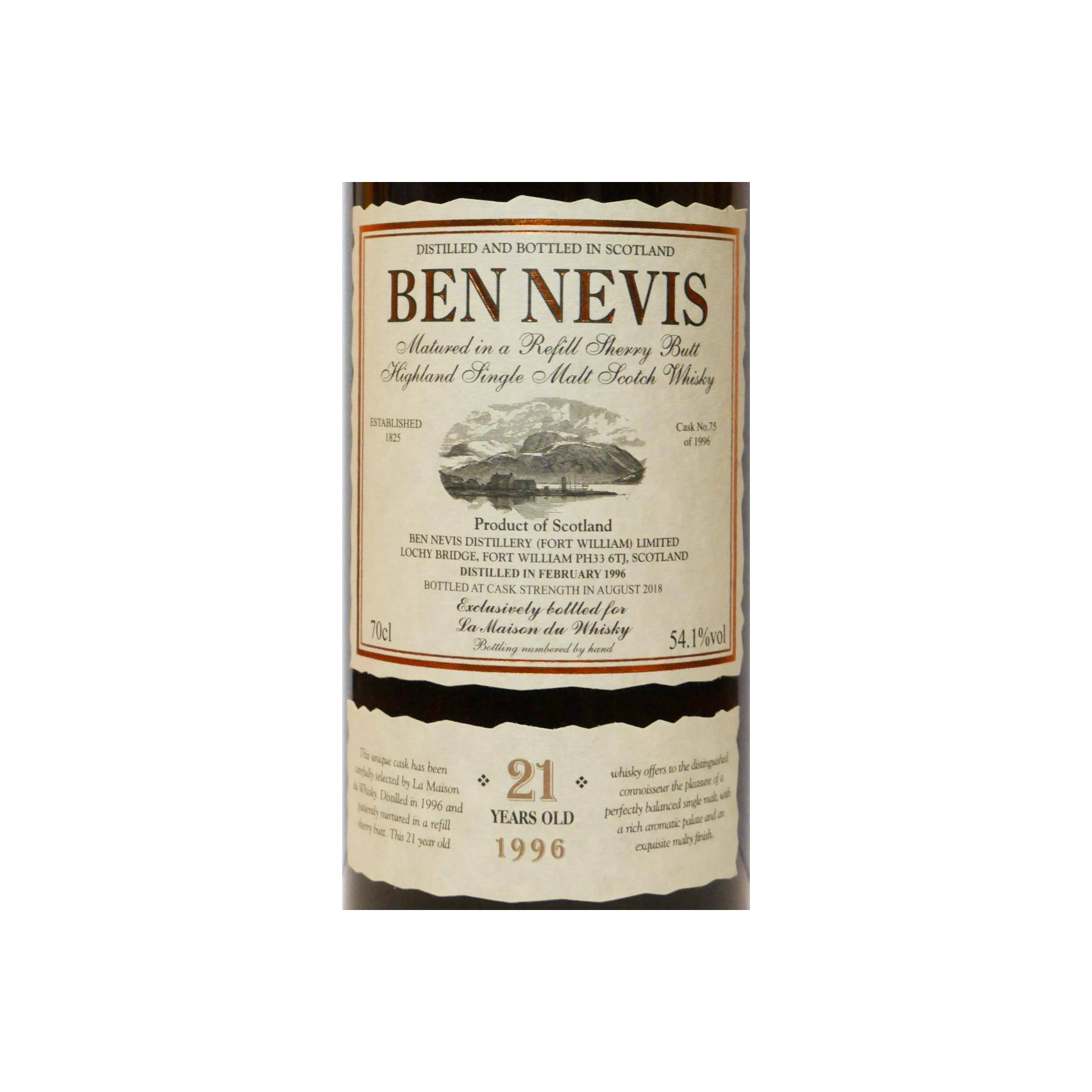 Ben Nevis Single Cask 1996 21 Years Single Malt Whisky 2