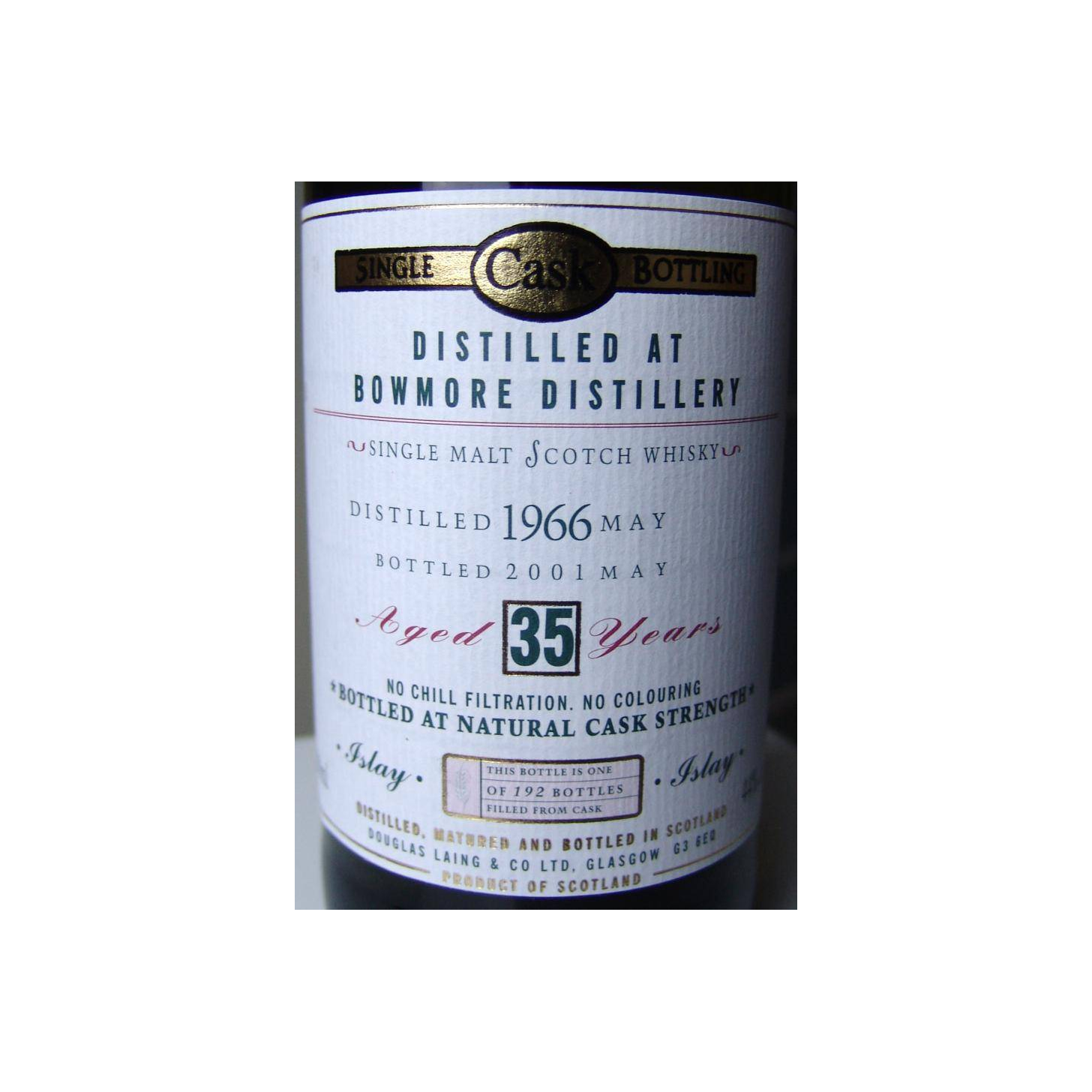Bowmore Old Malt Cask 1966 35 Years Single Malt Whisky 2