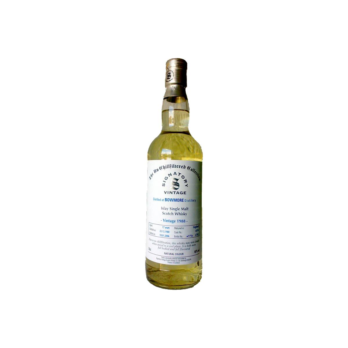 Bowmore The Un-Chillfiltered Collection 1988 17 Years Single Malt Whisky
