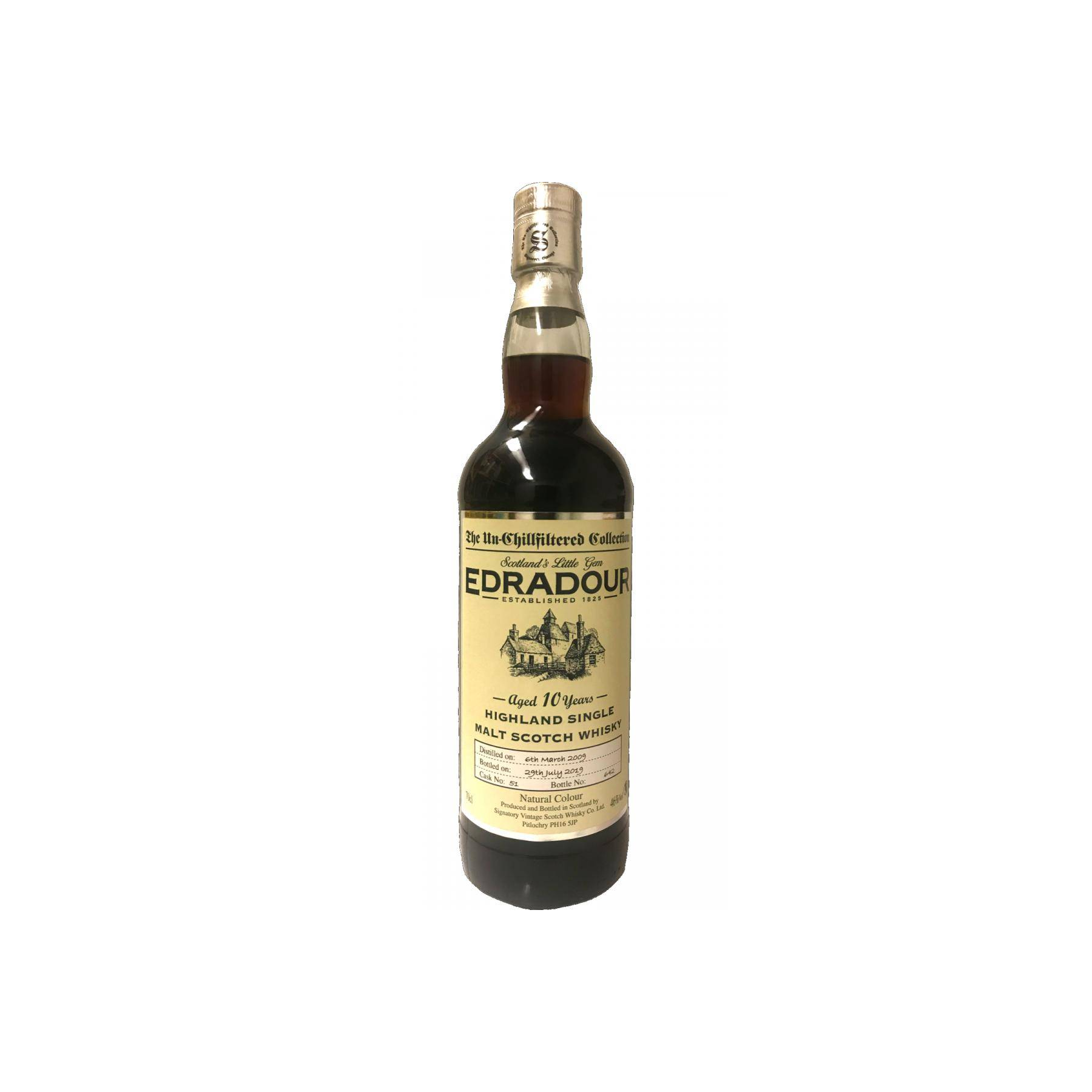 Edradour The Un-Chillfiltered Collection 2009 10 Years Single Malt Whisky