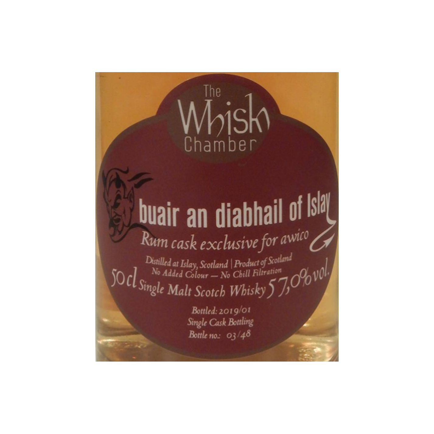 buair an diabhail of Islay Rum cask exclusive for awico 2