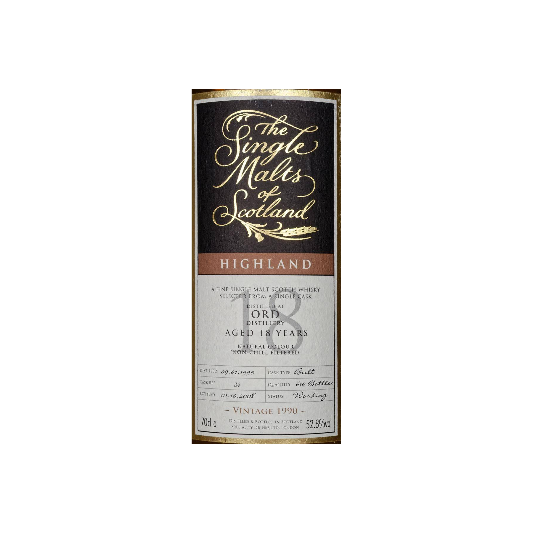 Glen Ord The Single Malts of Scotland 1990 18 Years Single Malt Whisky 2