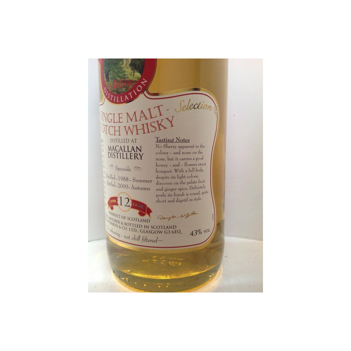 The Macallan McGibbon's Provenance 1988 12 Years Single Malt Whisky 3