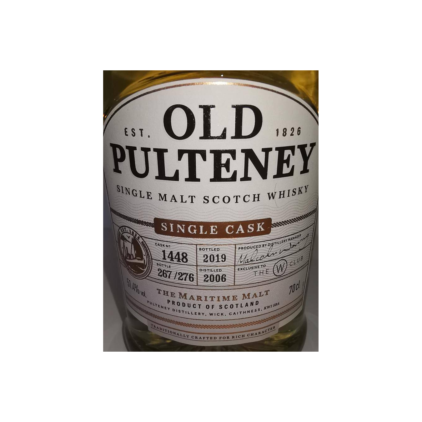 Old Pulteney Single Cask 2006 13 Years Single Malt Whisky 2
