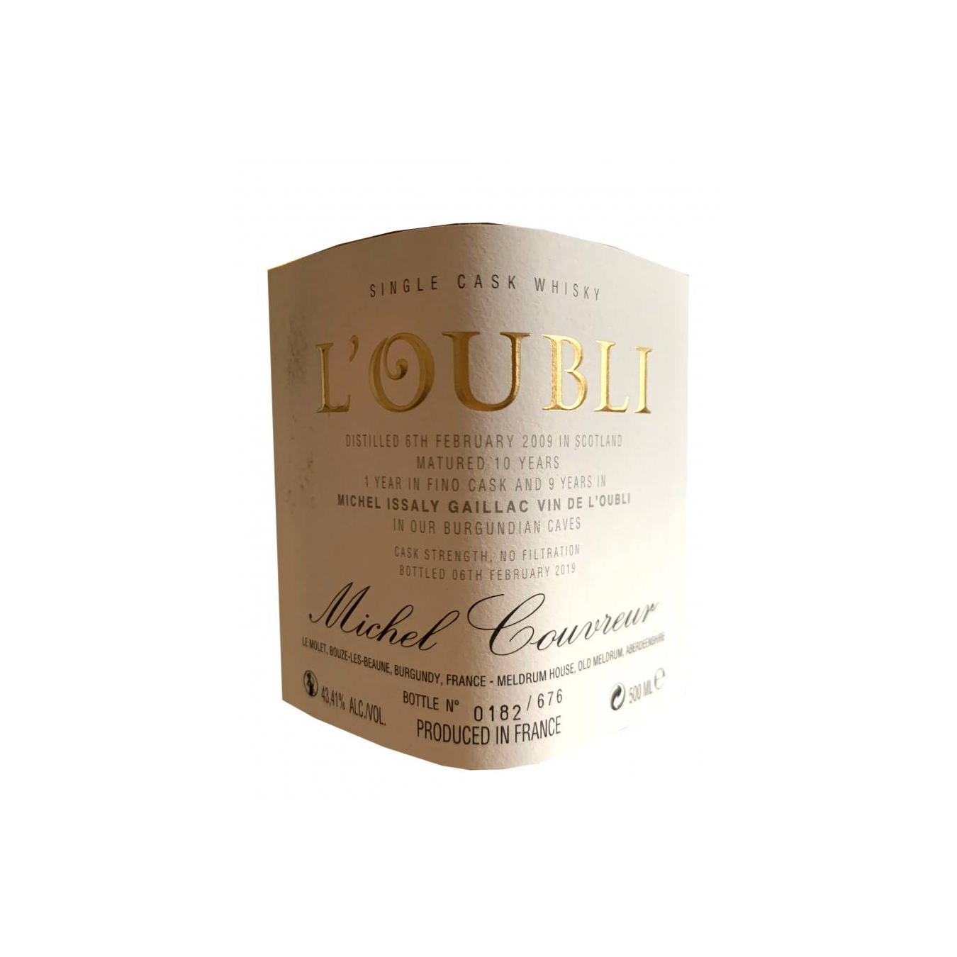 Michel Couvreur 2009 10 Years Single Malt Whisky 3