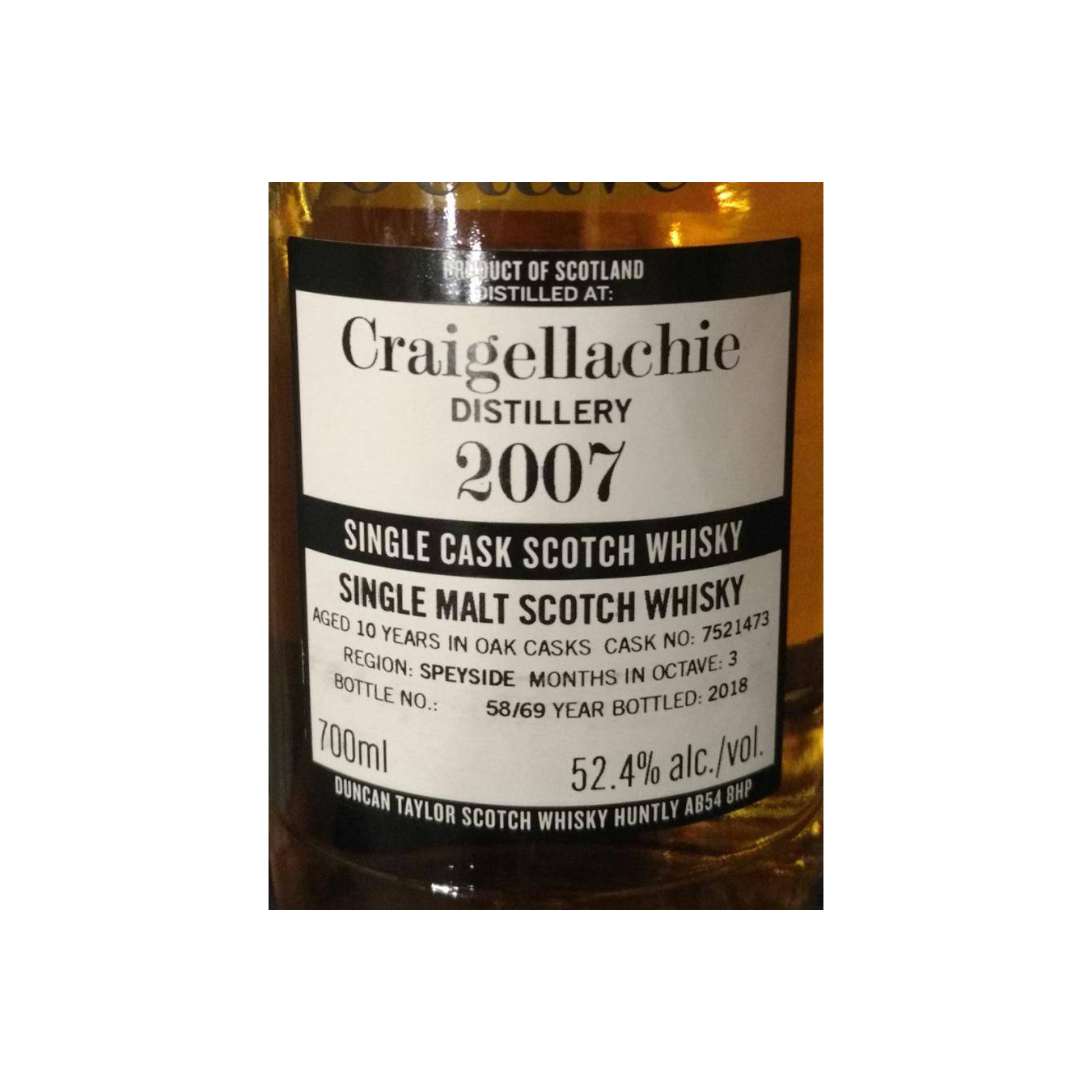 Craigellachie The Octave 2007 10 Years Single Malt Whisky 2