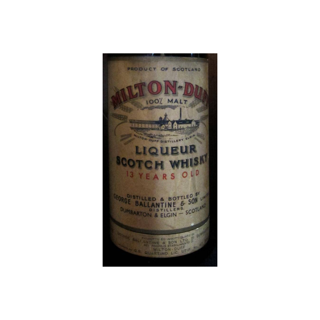 Miltonduff 13 Years Single Malt Whisky 2