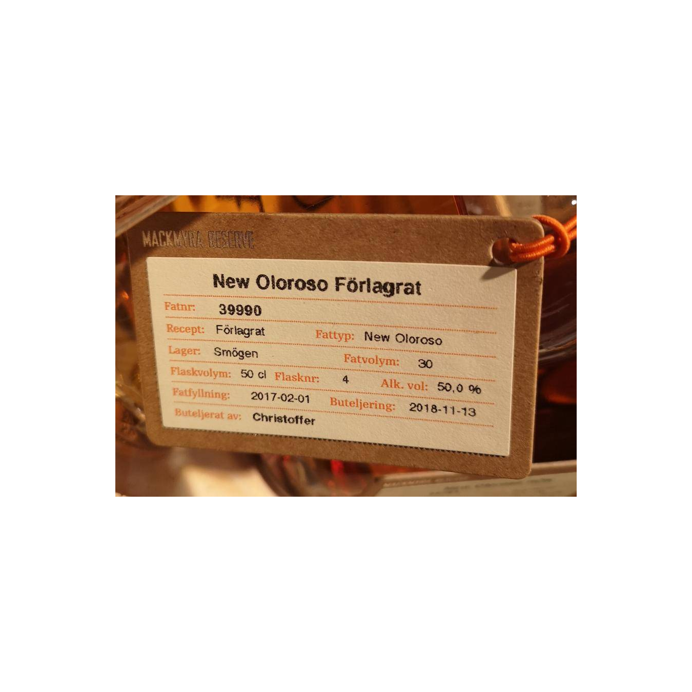 Mackmyra 2014 4 Years Single Malt Whisky