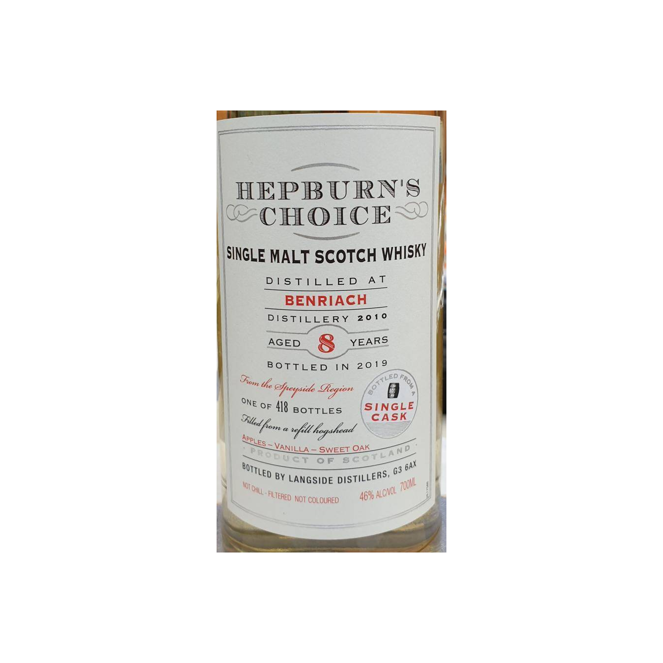 BenRiach 2010 8 Years Single Malt Whisky 2