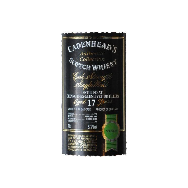 The Glenrothes Authentic Collection 1990 17 Years Single Malt Whisky