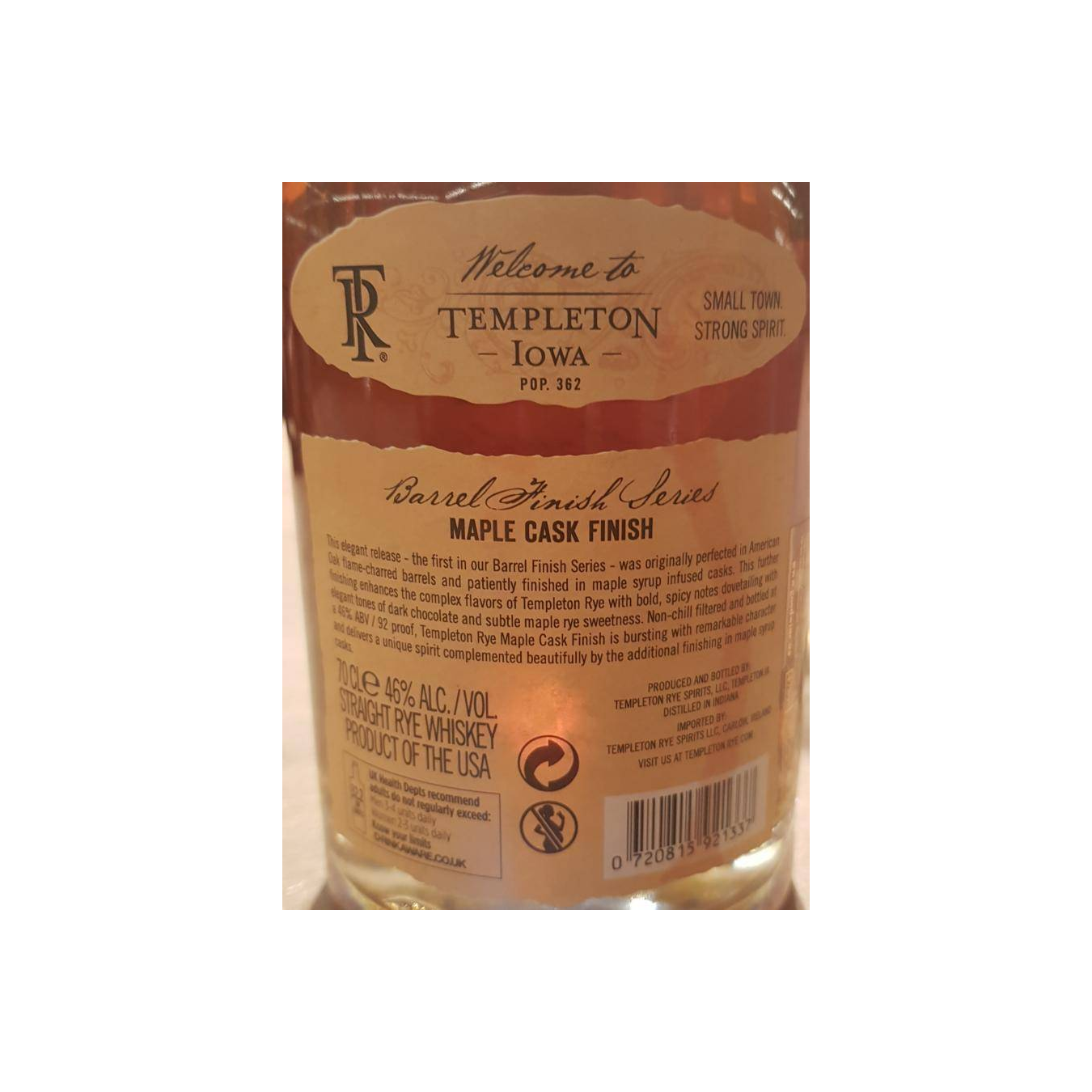 Templeton Rye Whisky 2